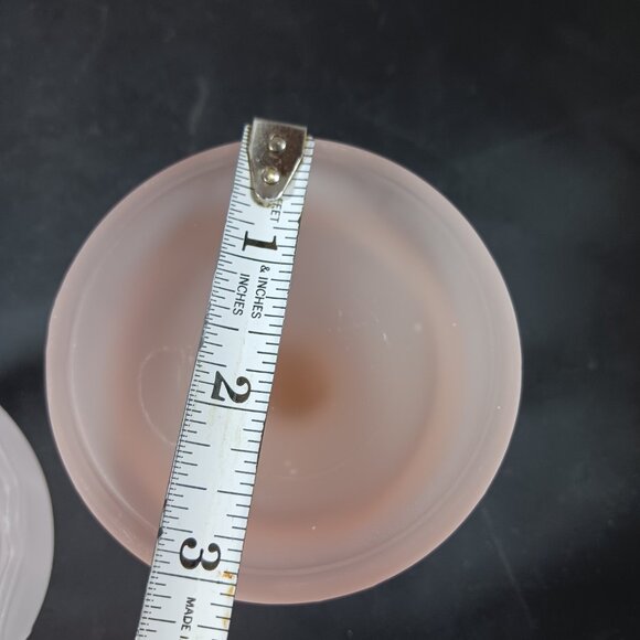 Vintage Soft Pink Satin Glass Frosted Fairy Lamp - Picture 7 of 10